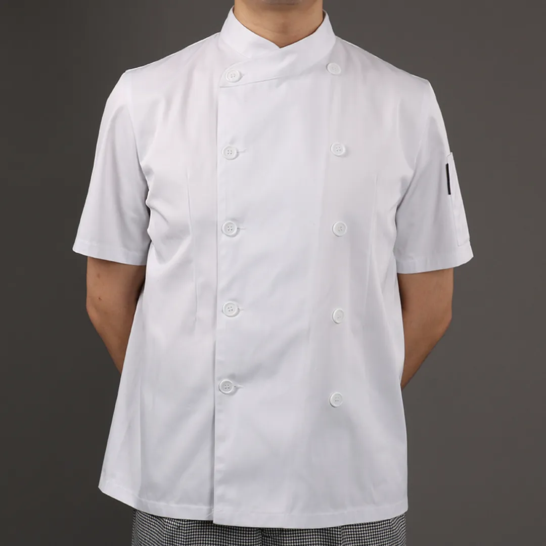 涤卡短袖厨师服2016款s