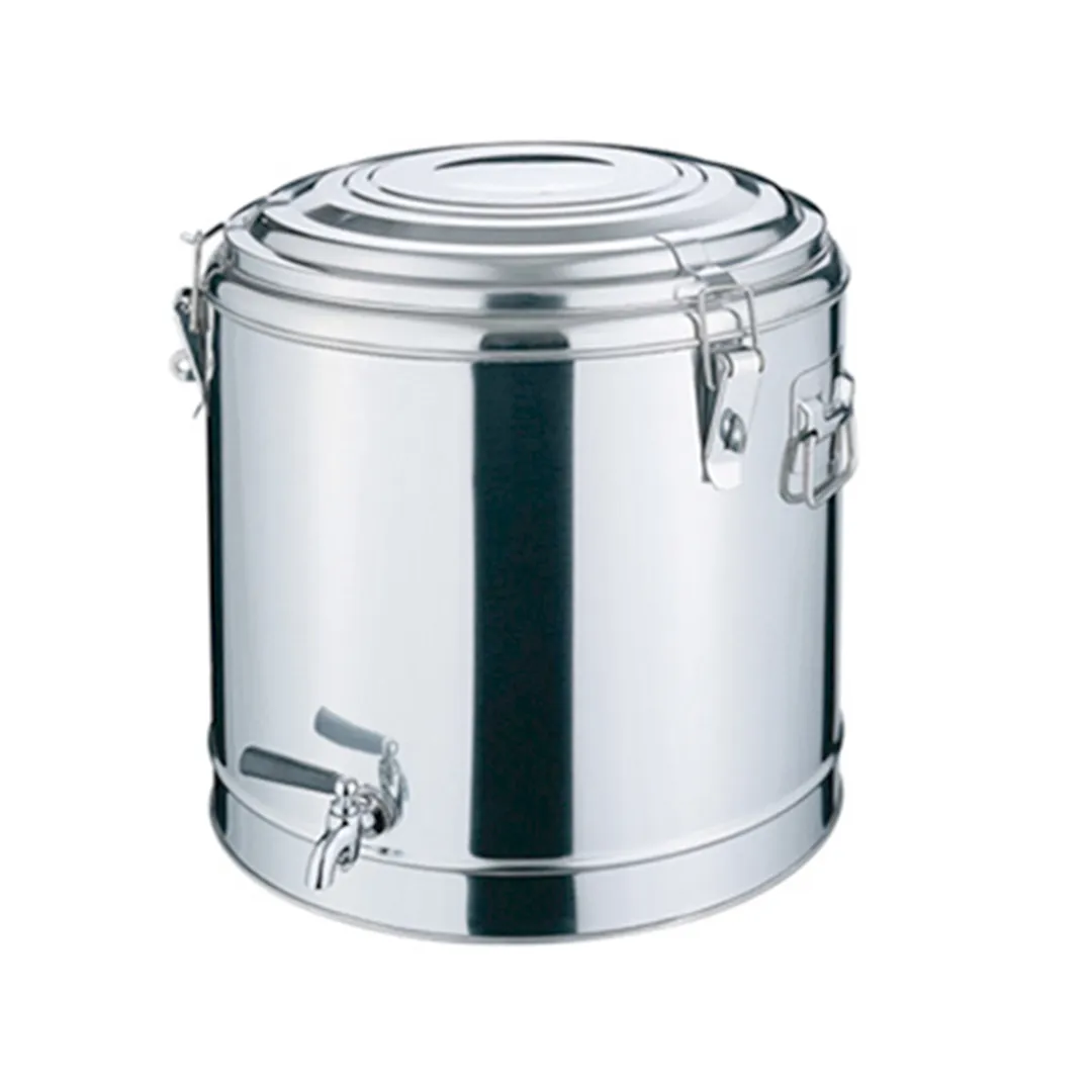 不锈钢双层保温茶桶